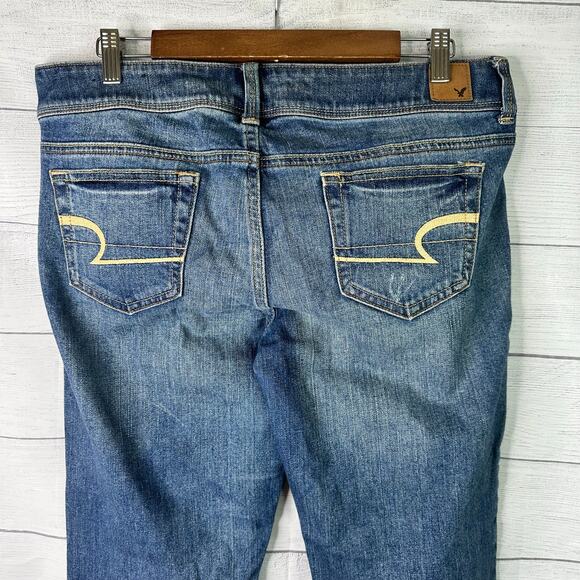 American Eagle Womens size 12 Slim Boot Cut Jeans Stretch - Picture 5 of 8